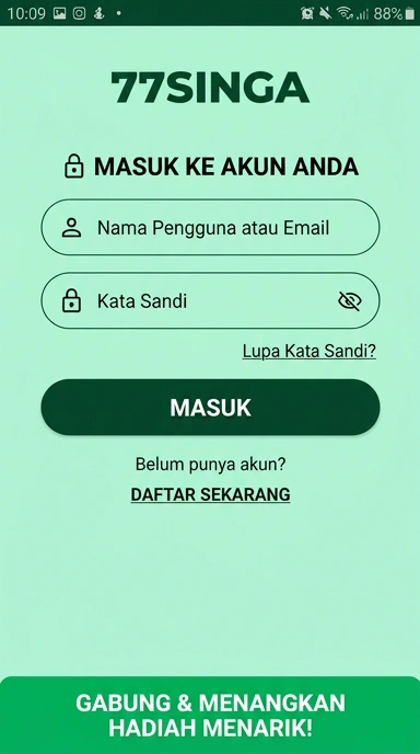 Masuk Akun 77singa untuk Pengguna Android