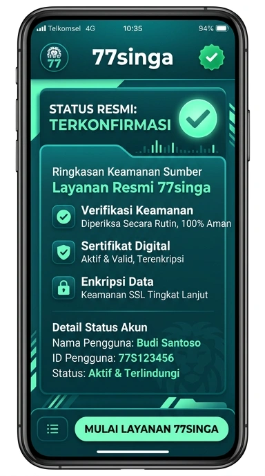 Halaman Resmi Unduh APK 77singa untuk Android