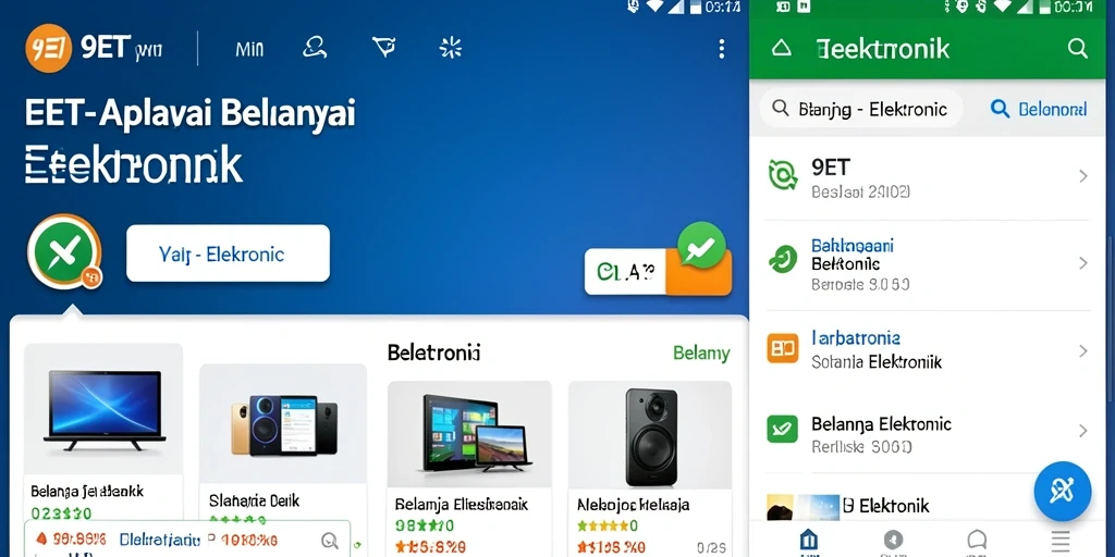 Antarmuka pengguna 9ET yang modern dan menarik.