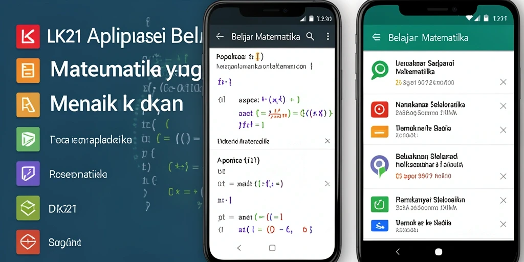 Tampilan antarmuka aplikasi Belajar Matematika yang interaktif dan menarik.
