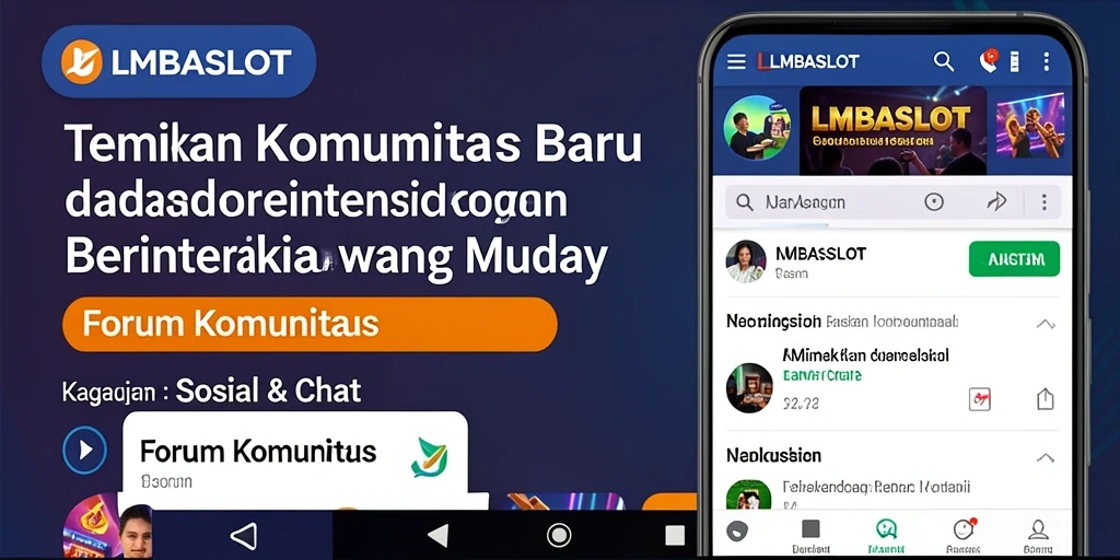 Screenshot utama LMBASLOT menampilkan antarmuka forum komunitas yang interaktif.