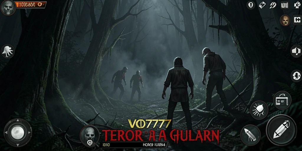 Antarmuka dan suasana yang mencekam dalam game VO777.